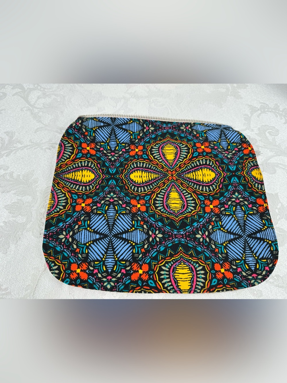 Studio Thirty-One Detachable Flap- Floral Pattern - Blue, Yellow & Orange